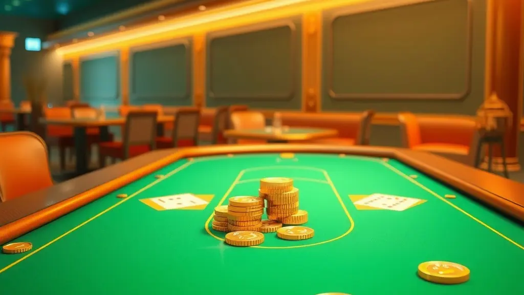 A phone showing the Good Rummy app install screen beside gold coins